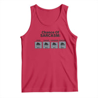 Funny Sarcastic Tank Top Chance Of Sarcasm Forecast Weather - Wonder Print Shop
