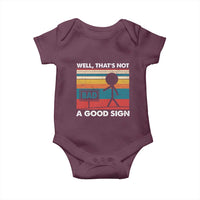 Funny Sarcastic Baby Onesie Retro Well Not A Good Sign Gag Gift - Wonder Print Shop