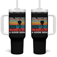 Funny Sarcastic Tumbler With Handle Retro Well Not A Good Sign Gag Gift - Wonder Print Shop