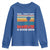 Funny Sarcastic Youth Sweatshirt Retro Well Not A Good Sign Gag Gift - Wonder Print Shop