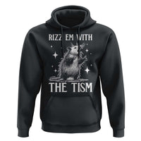 Funny Autism Opossum Hoodie Rizz Em With The Tism Meme Autistic ASD