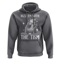 Funny Autism Opossum Hoodie Rizz Em With The Tism Meme Autistic ASD
