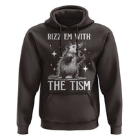 Funny Autism Opossum Hoodie Rizz Em With The Tism Meme Autistic ASD