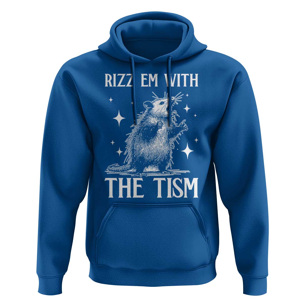 Funny Autism Opossum Hoodie Rizz Em With The Tism Meme Autistic ASD