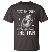 Funny Autism Opossum T Shirt Rizz Em With The Tism Meme Autistic ASD