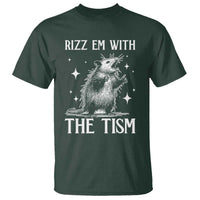 Funny Autism Opossum T Shirt Rizz Em With The Tism Meme Autistic ASD
