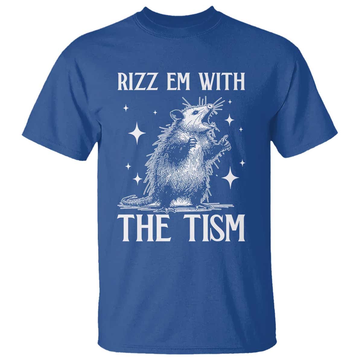 Funny Autism Opossum T Shirt Rizz Em With The Tism Meme Autistic ASD
