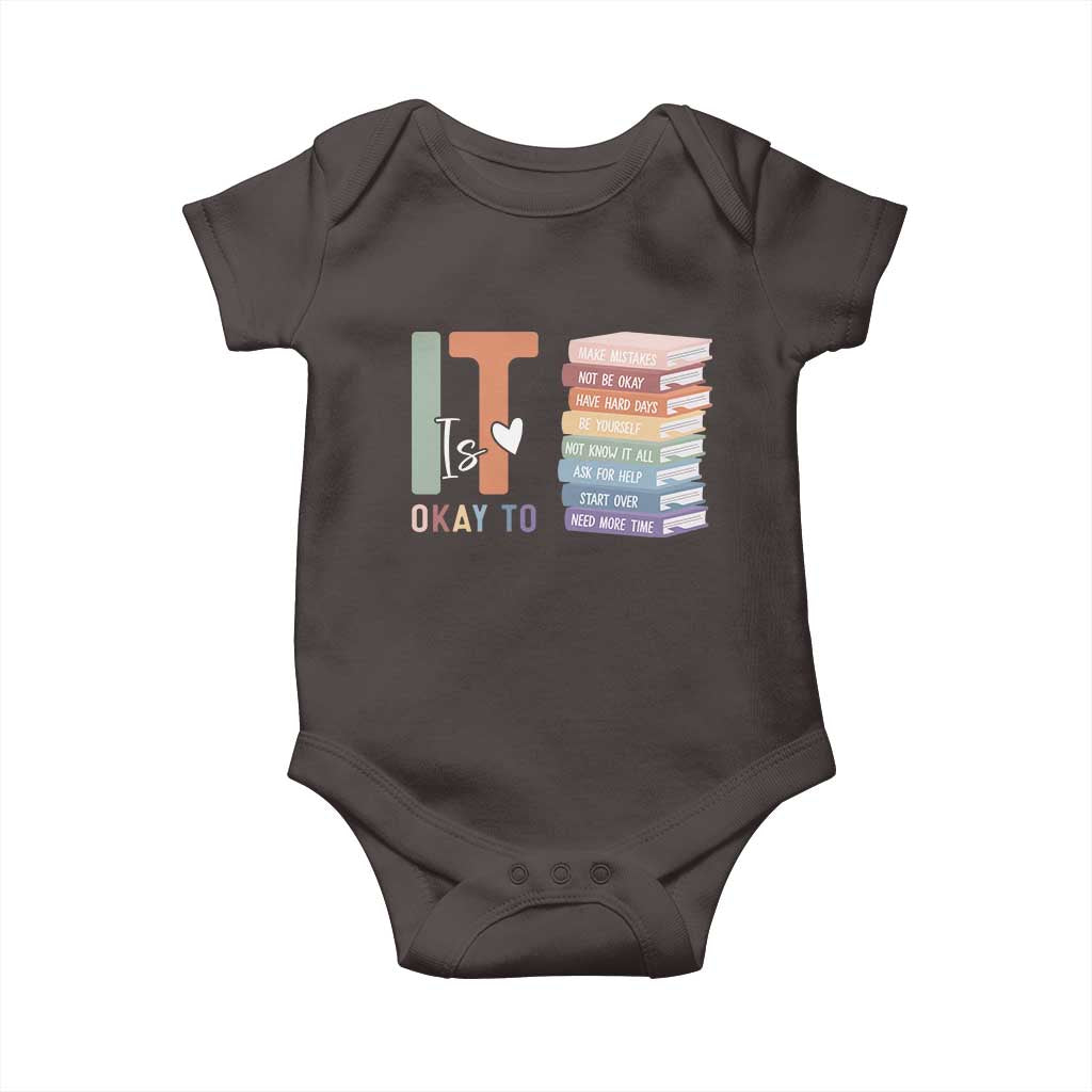 Motivational Baby Onesie It's Okay To Make Some Mistakes