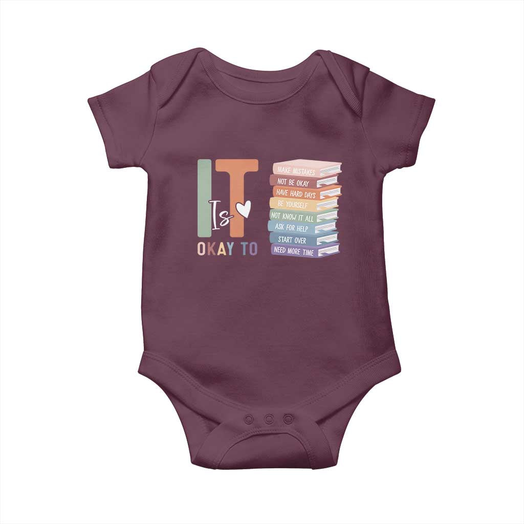 Motivational Baby Onesie It's Okay To Make Some Mistakes