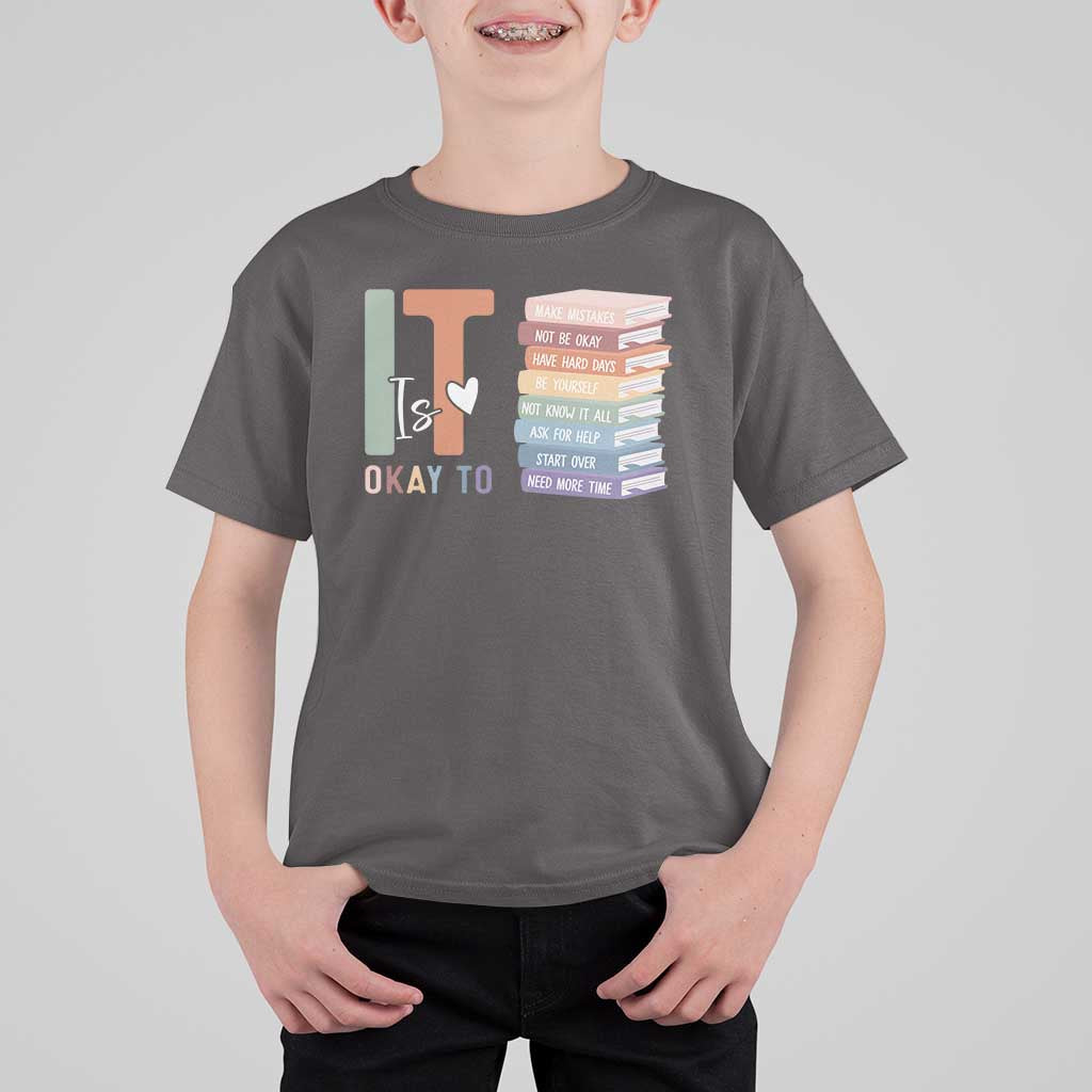 Motivational T Shirt For Kid It's Okay To Make Some Mistakes