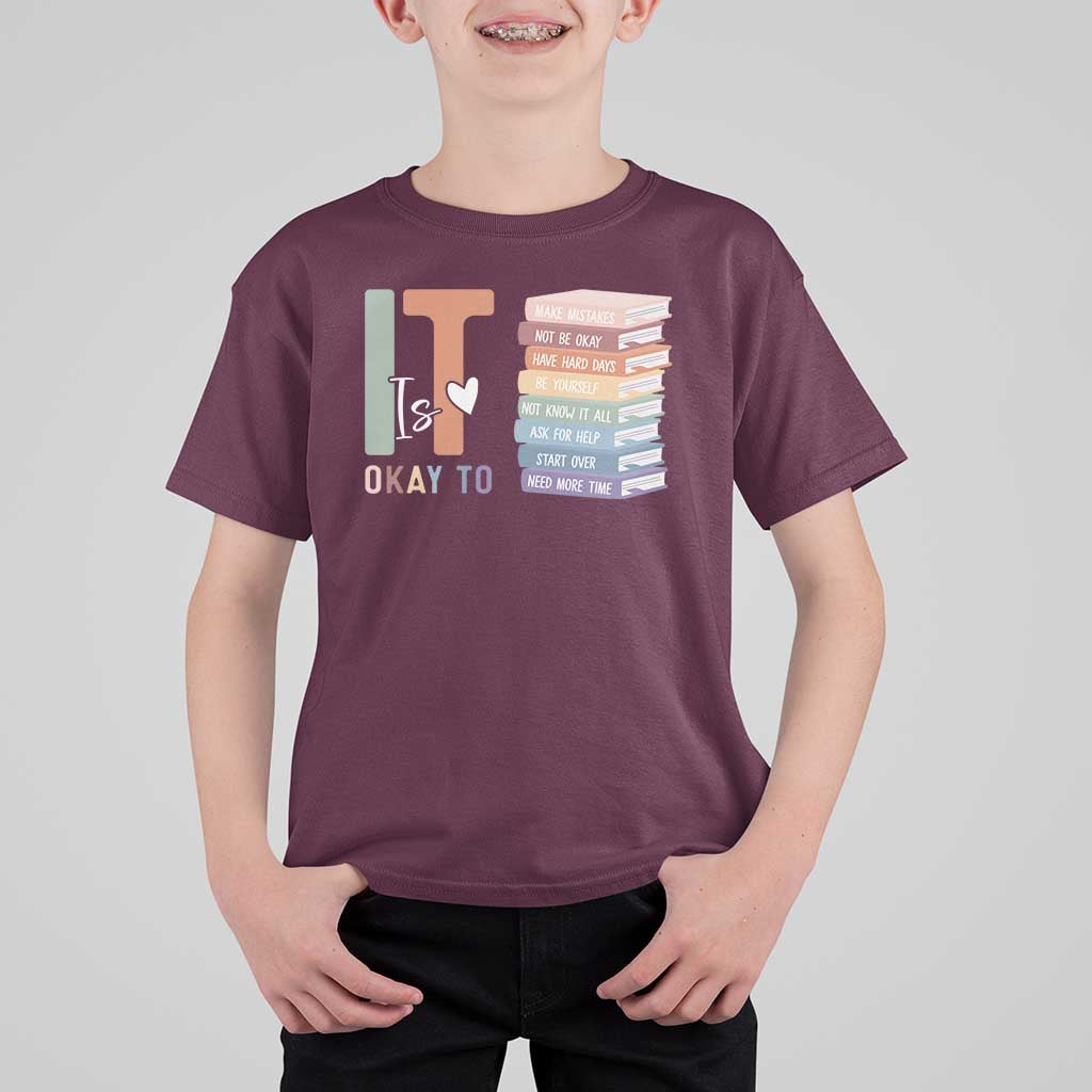 Motivational T Shirt For Kid It's Okay To Make Some Mistakes