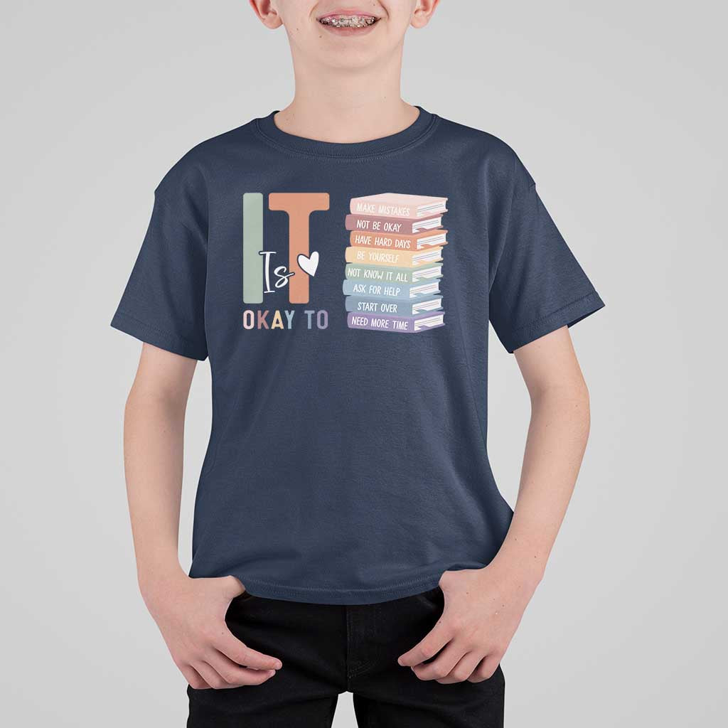 Motivational T Shirt For Kid It's Okay To Make Some Mistakes