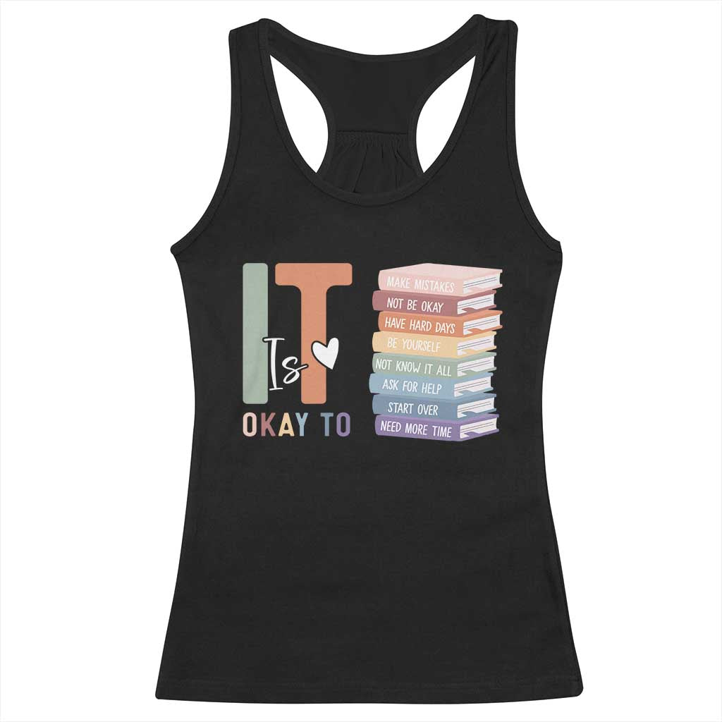 Motivational Racerback Tank Top It's Okay To Make Some Mistakes