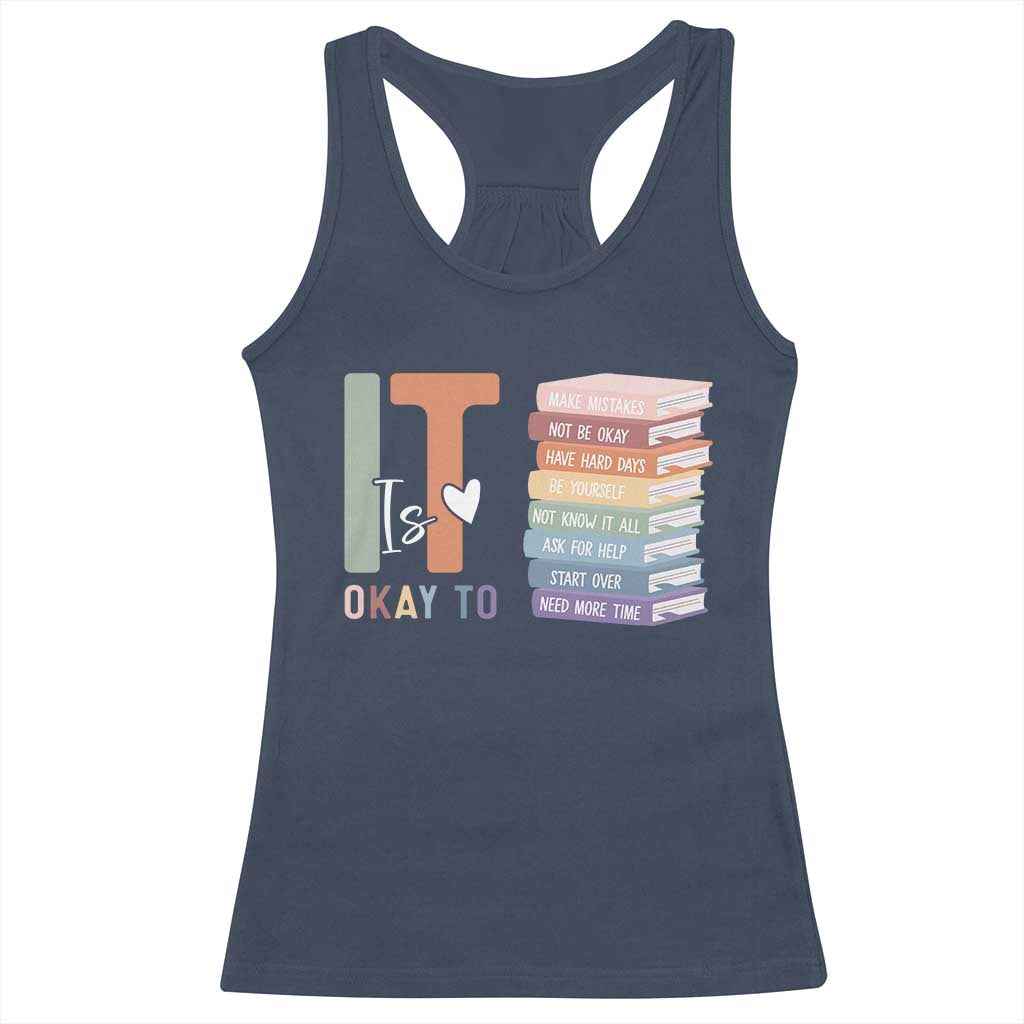 Motivational Racerback Tank Top It's Okay To Make Some Mistakes