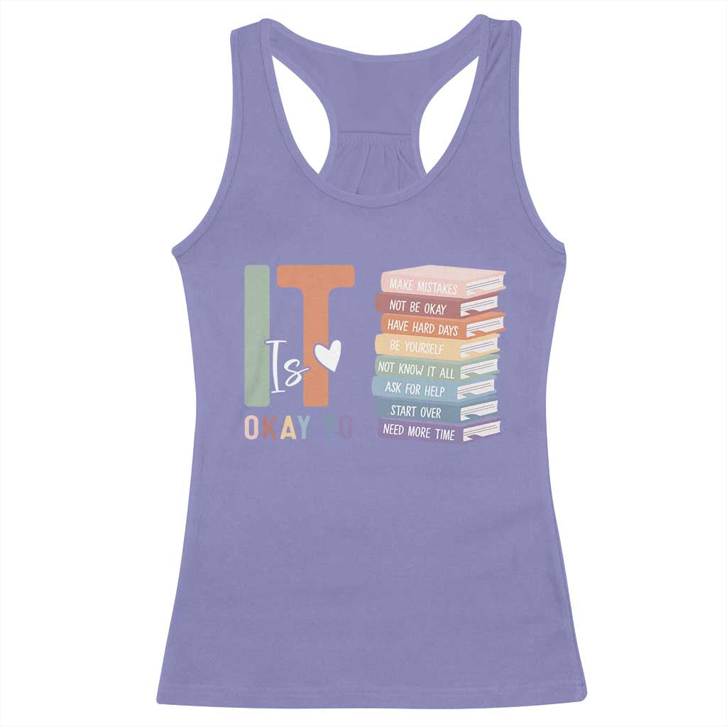 Motivational Racerback Tank Top It's Okay To Make Some Mistakes