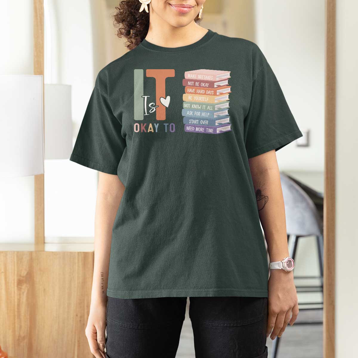 Motivational T Shirt For Women It's Okay To Make Some Mistakes