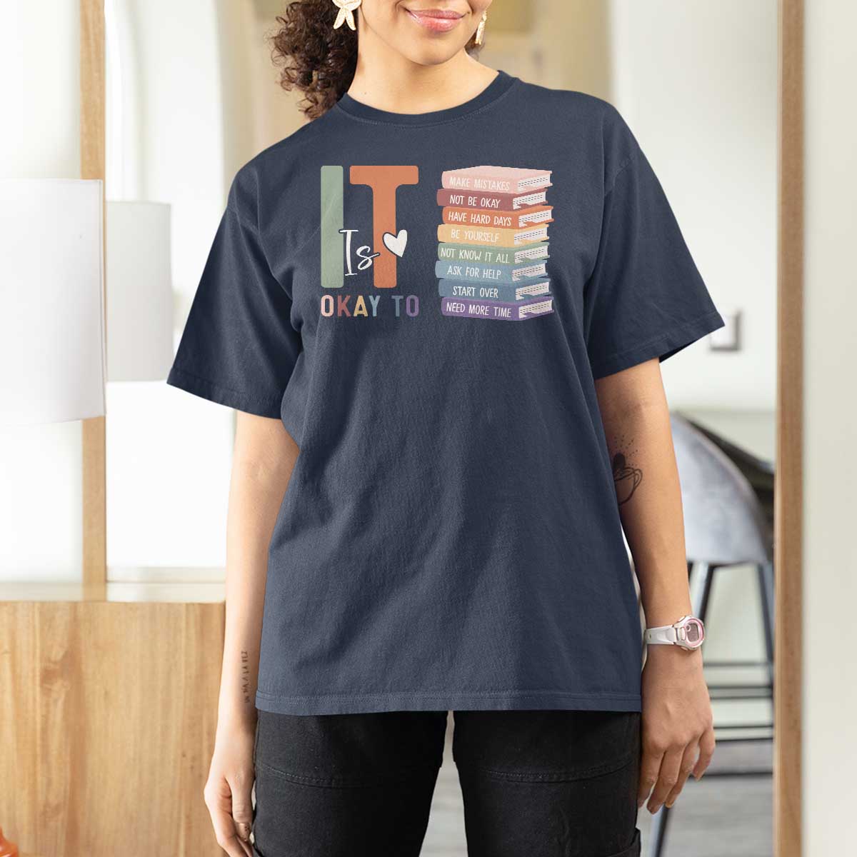 Motivational T Shirt For Women It's Okay To Make Some Mistakes