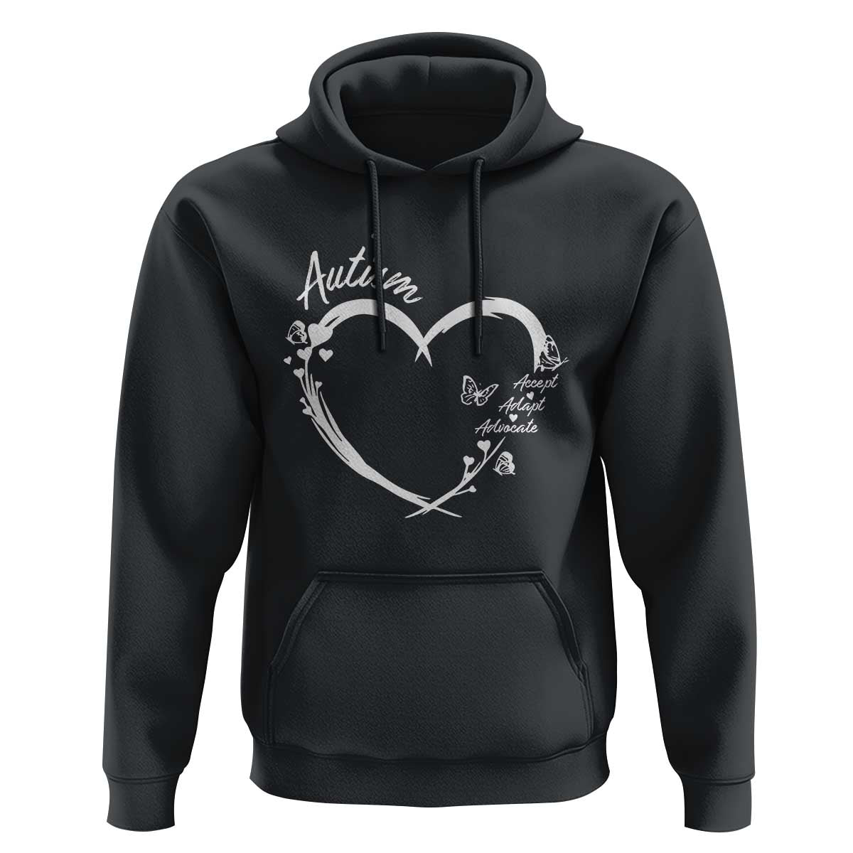 Autism Awareness Adaptation Hoodie Accept Adapt Advocate Love Heart