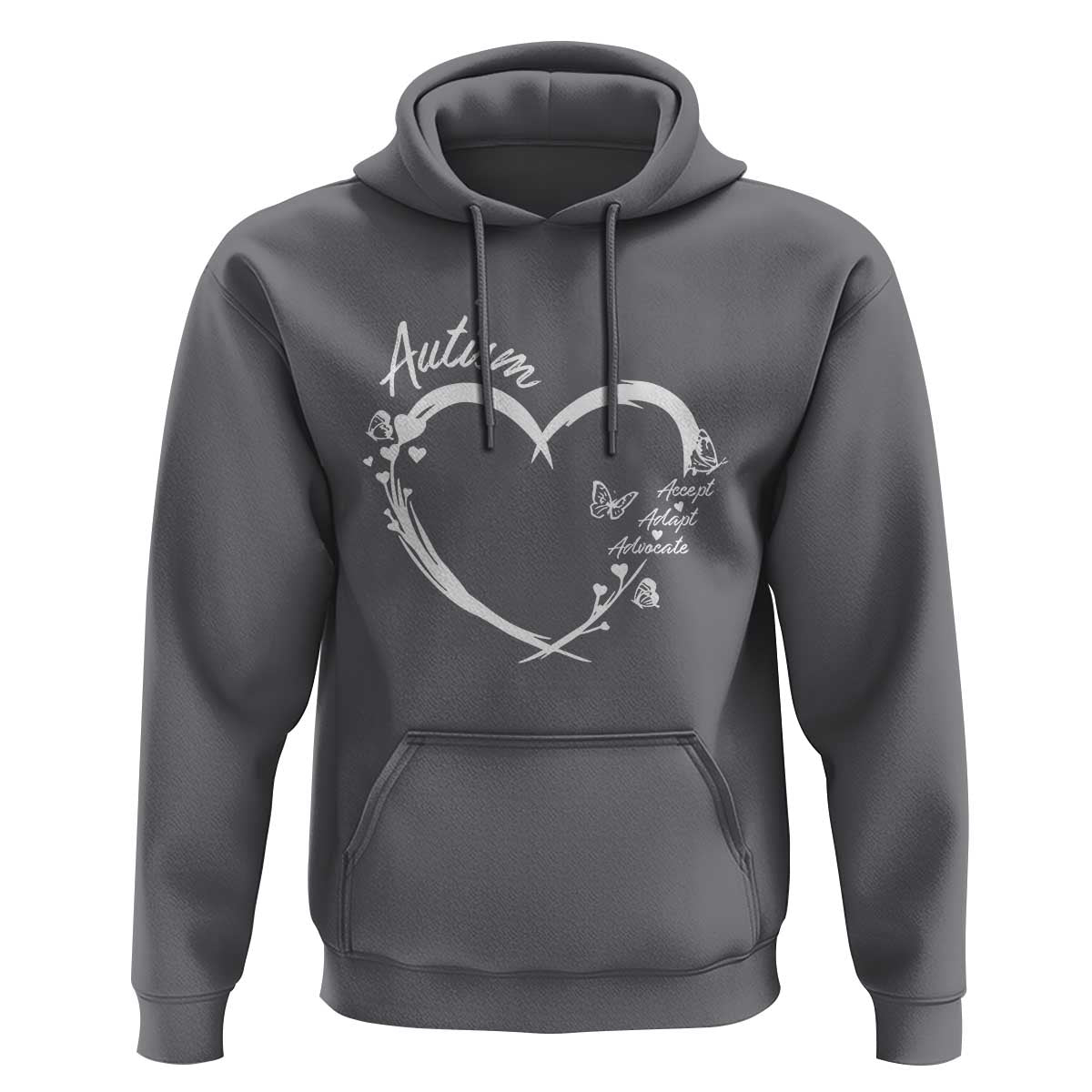 Autism Awareness Adaptation Hoodie Accept Adapt Advocate Love Heart
