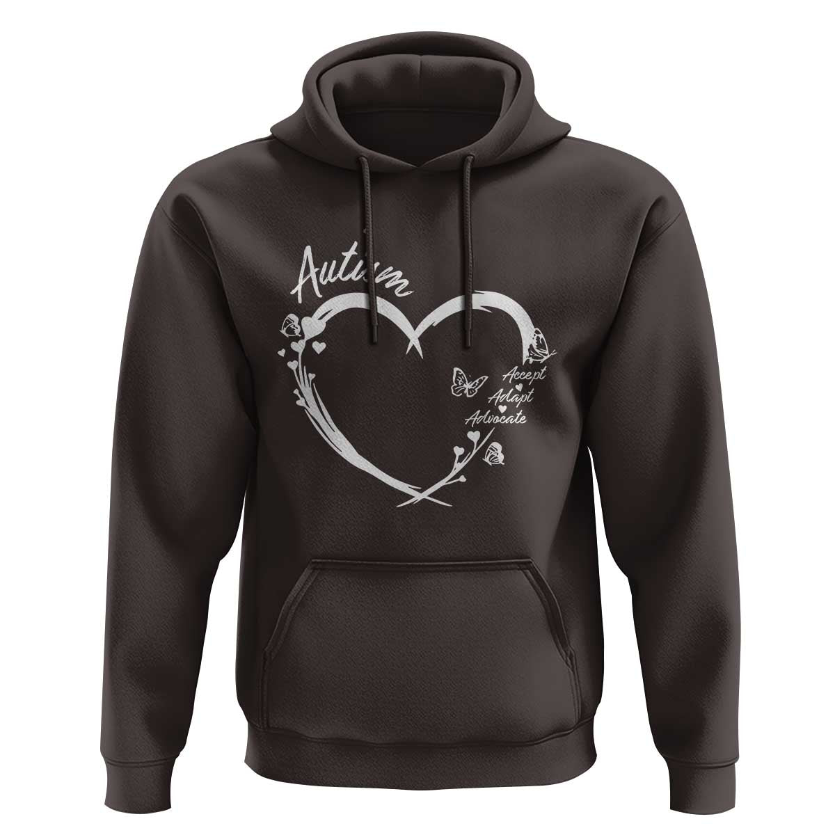 Autism Awareness Adaptation Hoodie Accept Adapt Advocate Love Heart