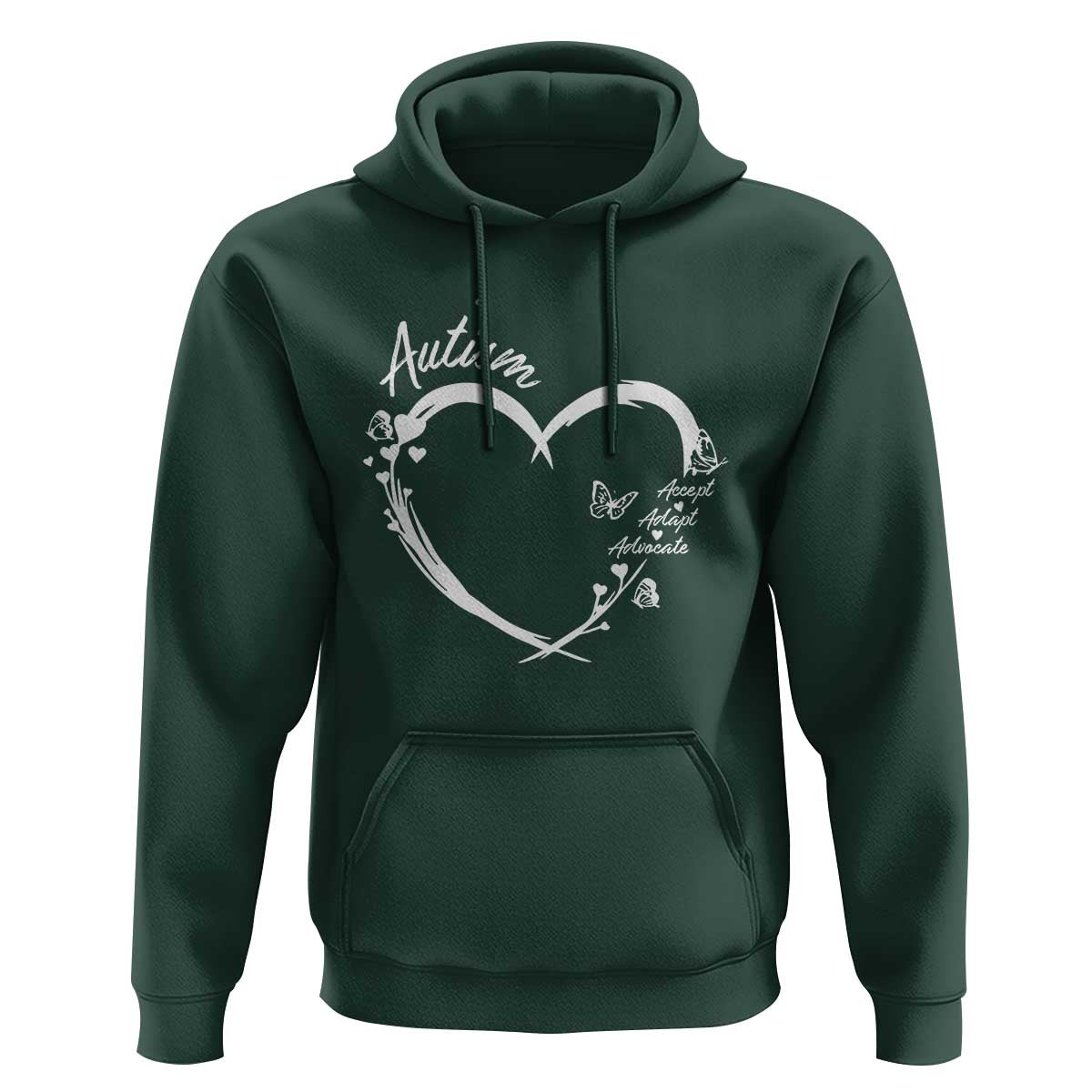 Autism Awareness Adaptation Hoodie Accept Adapt Advocate Love Heart