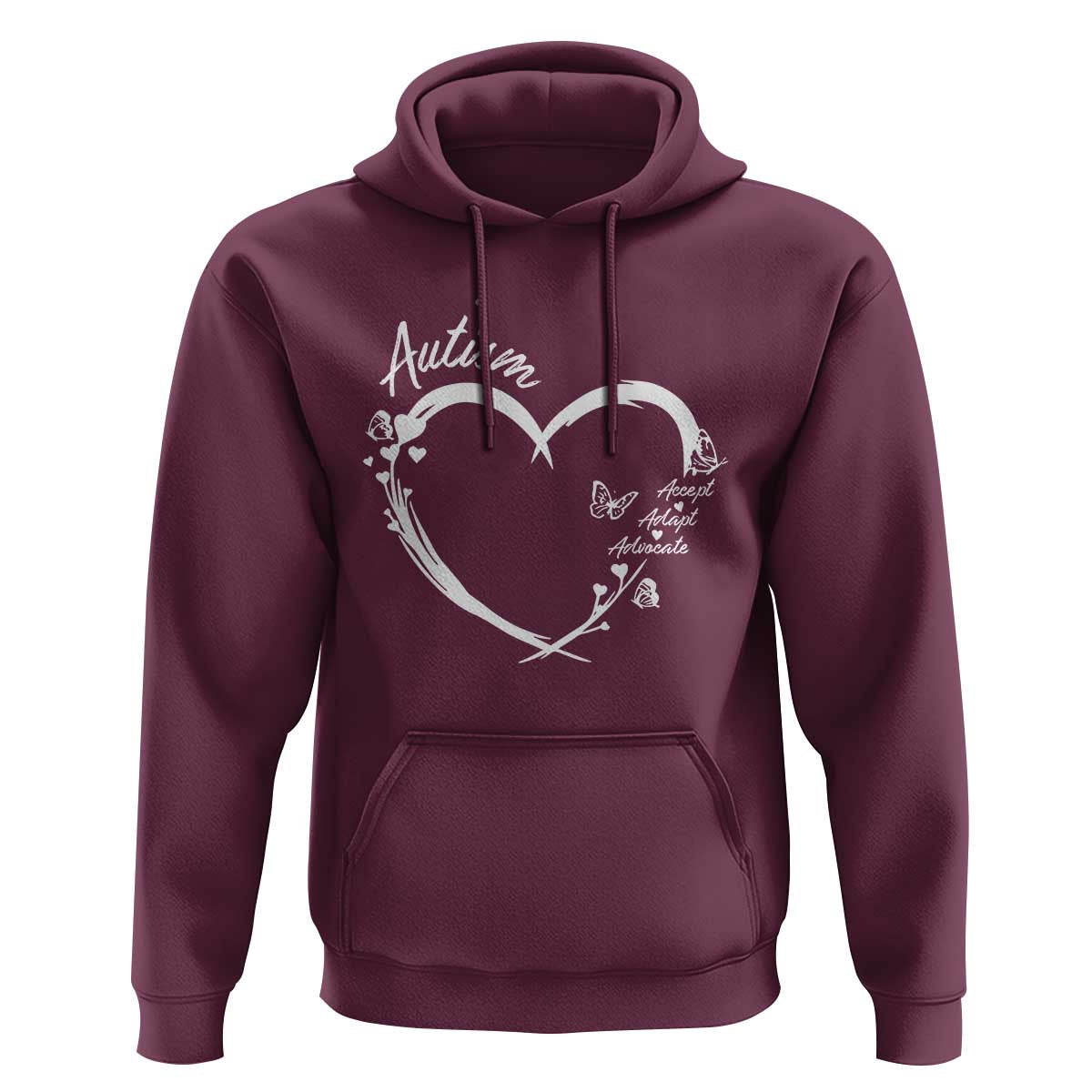 Autism Awareness Adaptation Hoodie Accept Adapt Advocate Love Heart