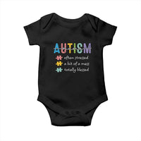 Blessed Autism Mama Baby Onesie Often Stressed A Bit of A Mess Totally Blessed