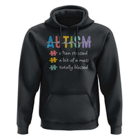 Blessed Autism Mama Hoodie Often Stressed A Bit of A Mess Totally Blessed