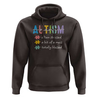 Blessed Autism Mama Hoodie Often Stressed A Bit of A Mess Totally Blessed