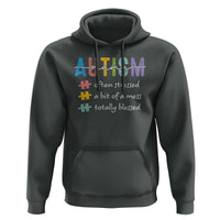 Blessed Autism Mama Hoodie Often Stressed A Bit of A Mess Totally Blessed
