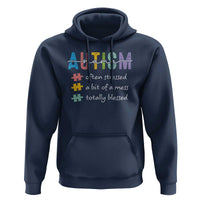 Blessed Autism Mama Hoodie Often Stressed A Bit of A Mess Totally Blessed