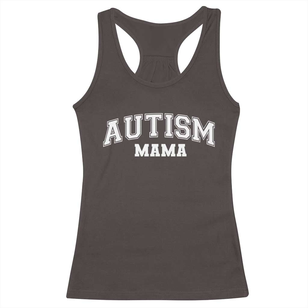 Autism Mama Racerback Tank Top Autistic Mom Blessed
