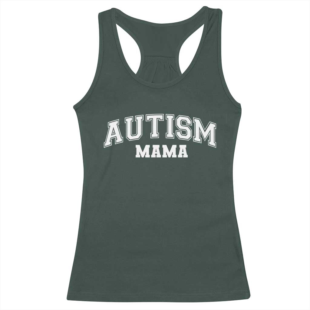 Autism Mama Racerback Tank Top Autistic Mom Blessed
