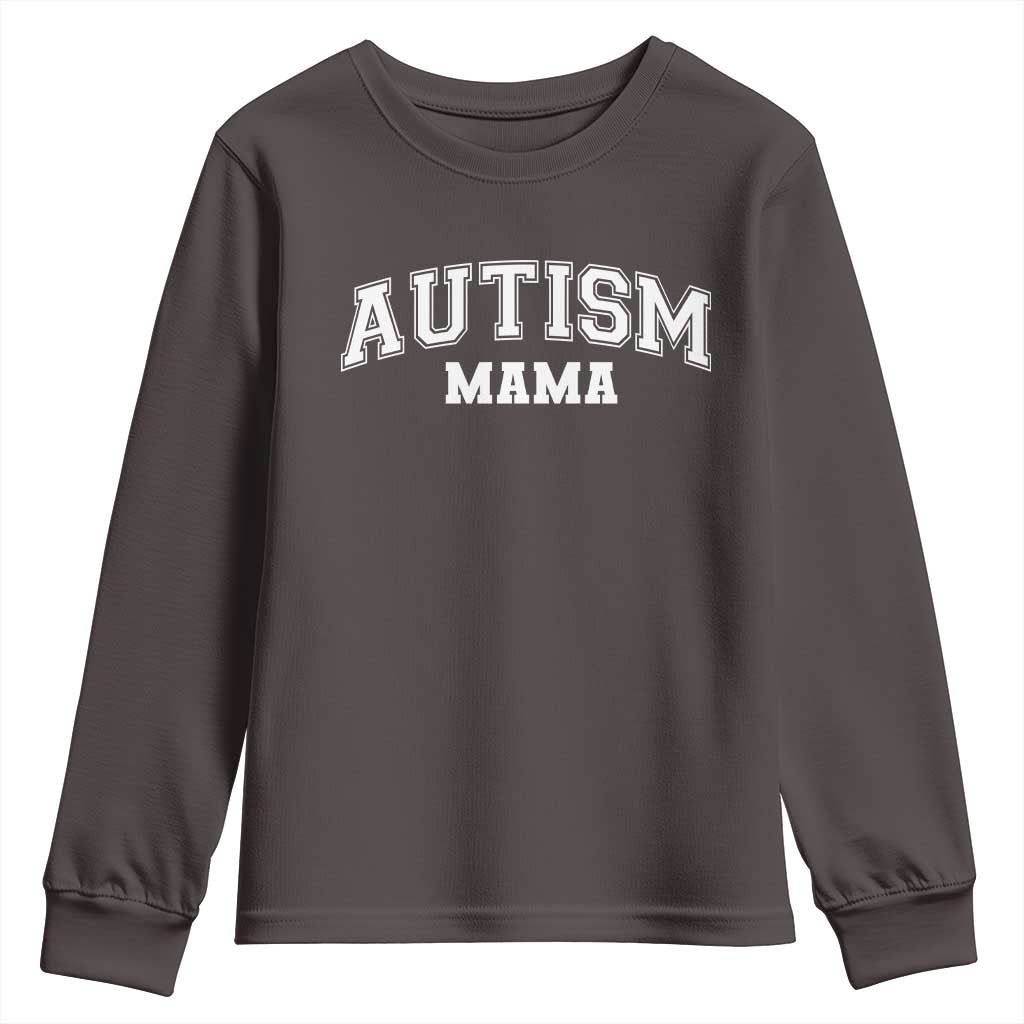 Autism Mama Youth Sweatshirt Autistic Mom Blessed