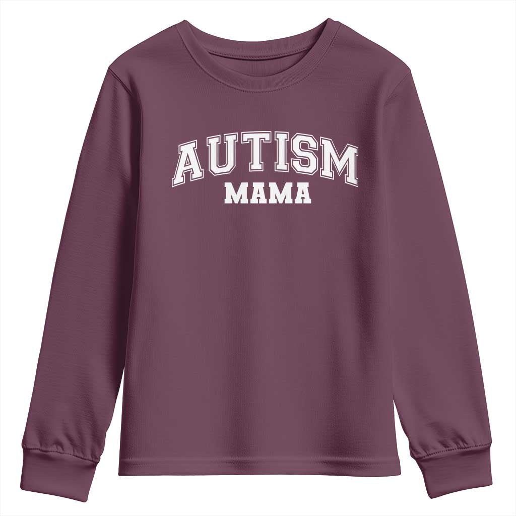 Autism Mama Youth Sweatshirt Autistic Mom Blessed