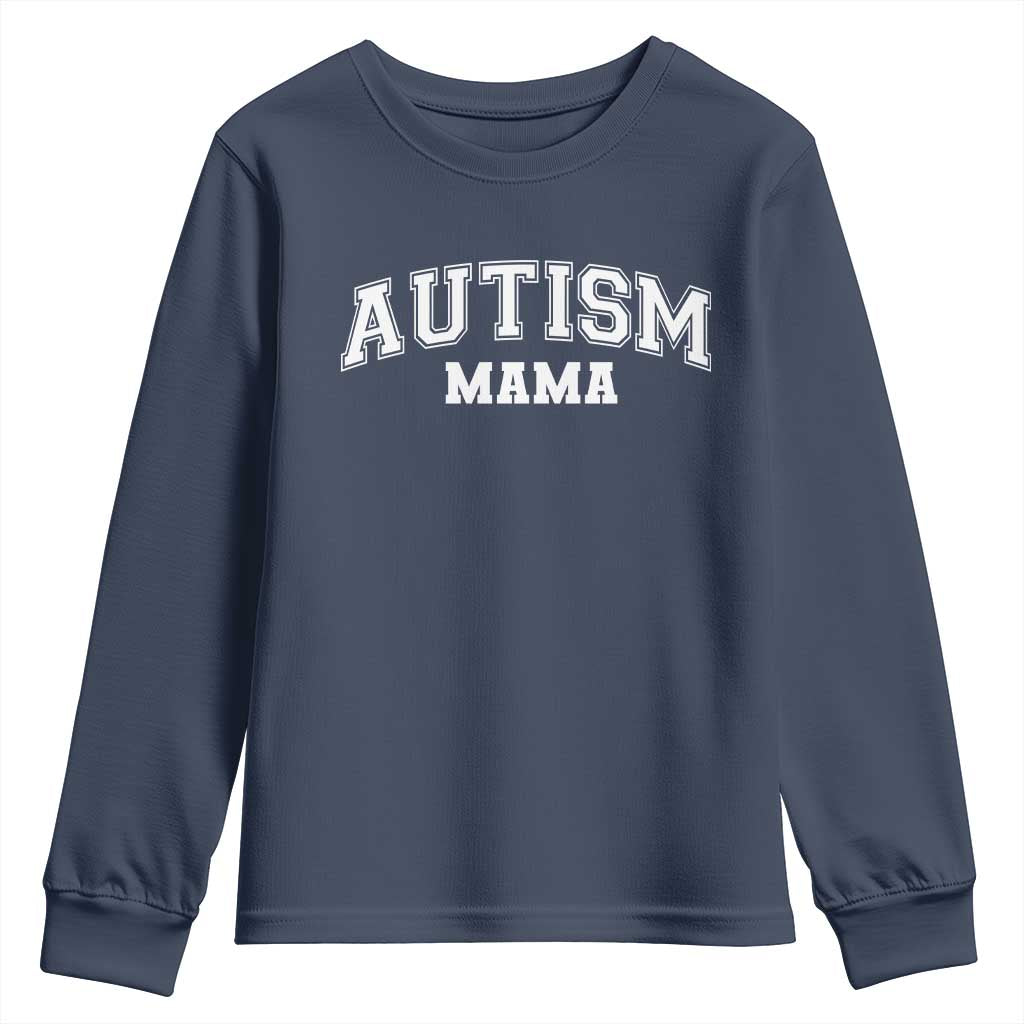 Autism Mama Youth Sweatshirt Autistic Mom Blessed