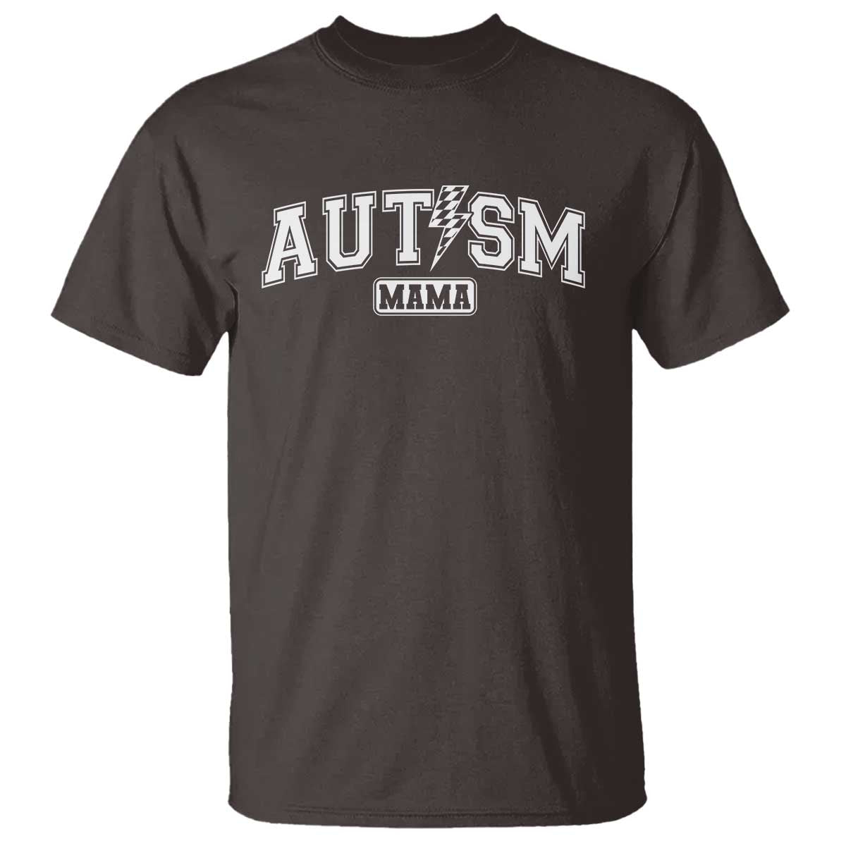 Autism Mama Lightning Bolt Checkered T Shirt Autistic Mom Blessed