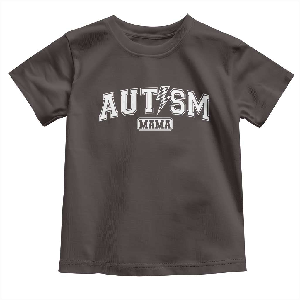 Autism Mama Lightning Bolt Checkered Toddler T Shirt Autistic Mom Blessed
