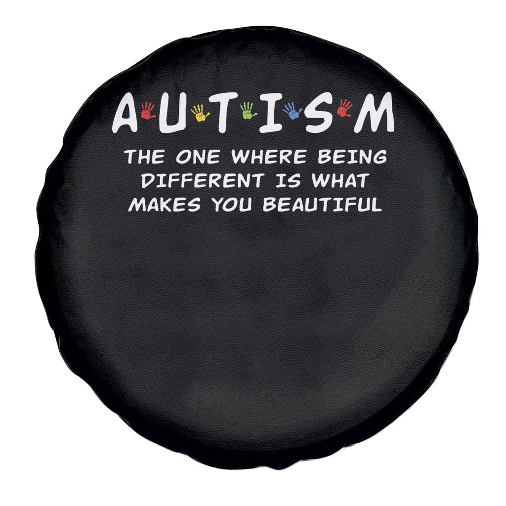 Friends Autism Spare Tire Cover The One Where Being Different is What Makes You Beautiful
