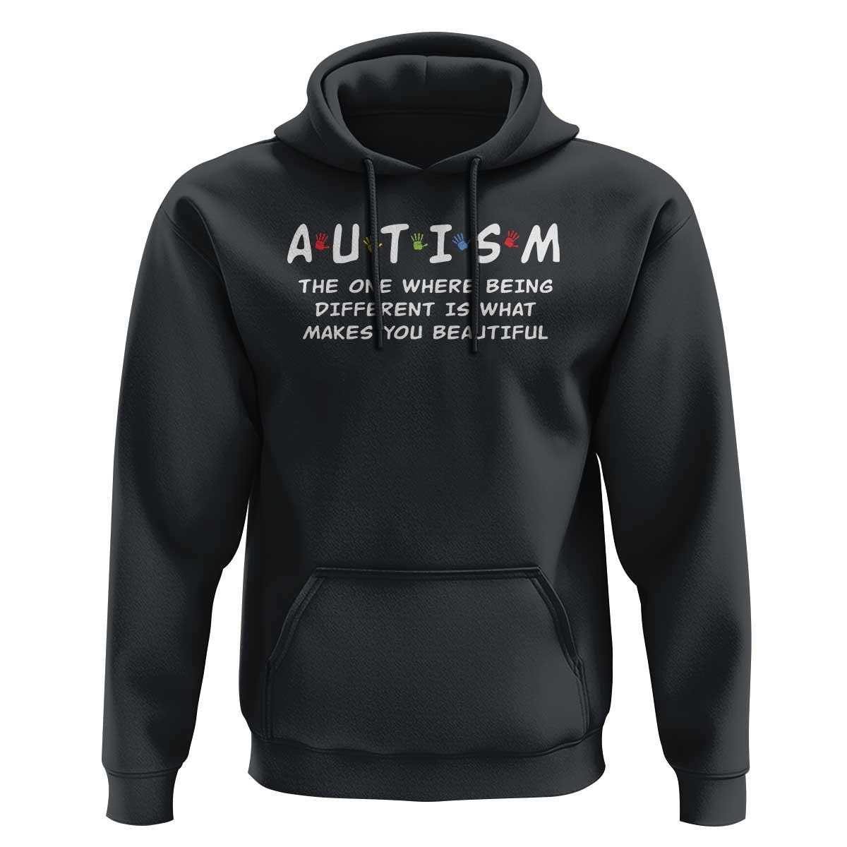 Friends Autism Hoodie The One Where Being Different is What Makes You Beautiful