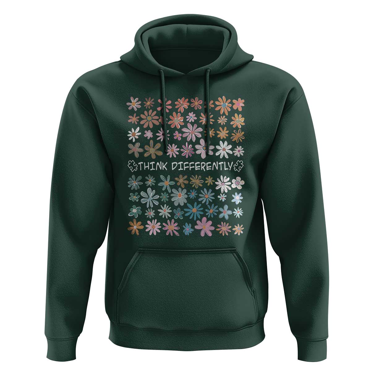 Autism Awareness Hoodie Think Differently Neurodiversity Sped Teacher