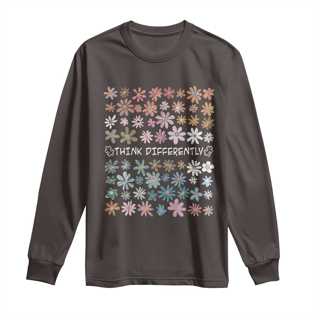 Autism Awareness Long Sleeve Shirt Think Differently Neurodiversity Sped Teacher