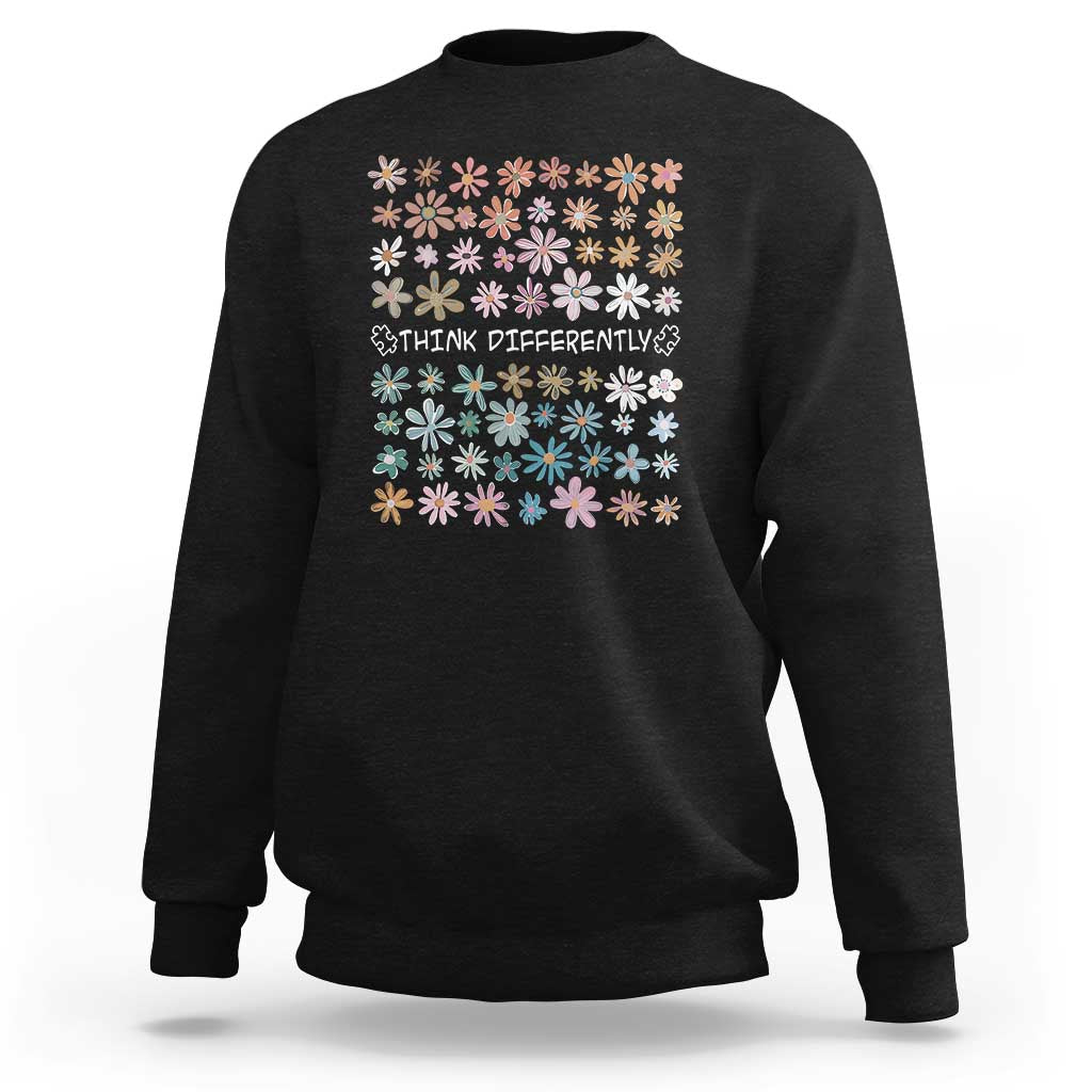 Autism Awareness Sweatshirt Think Differently Neurodiversity Sped Teacher