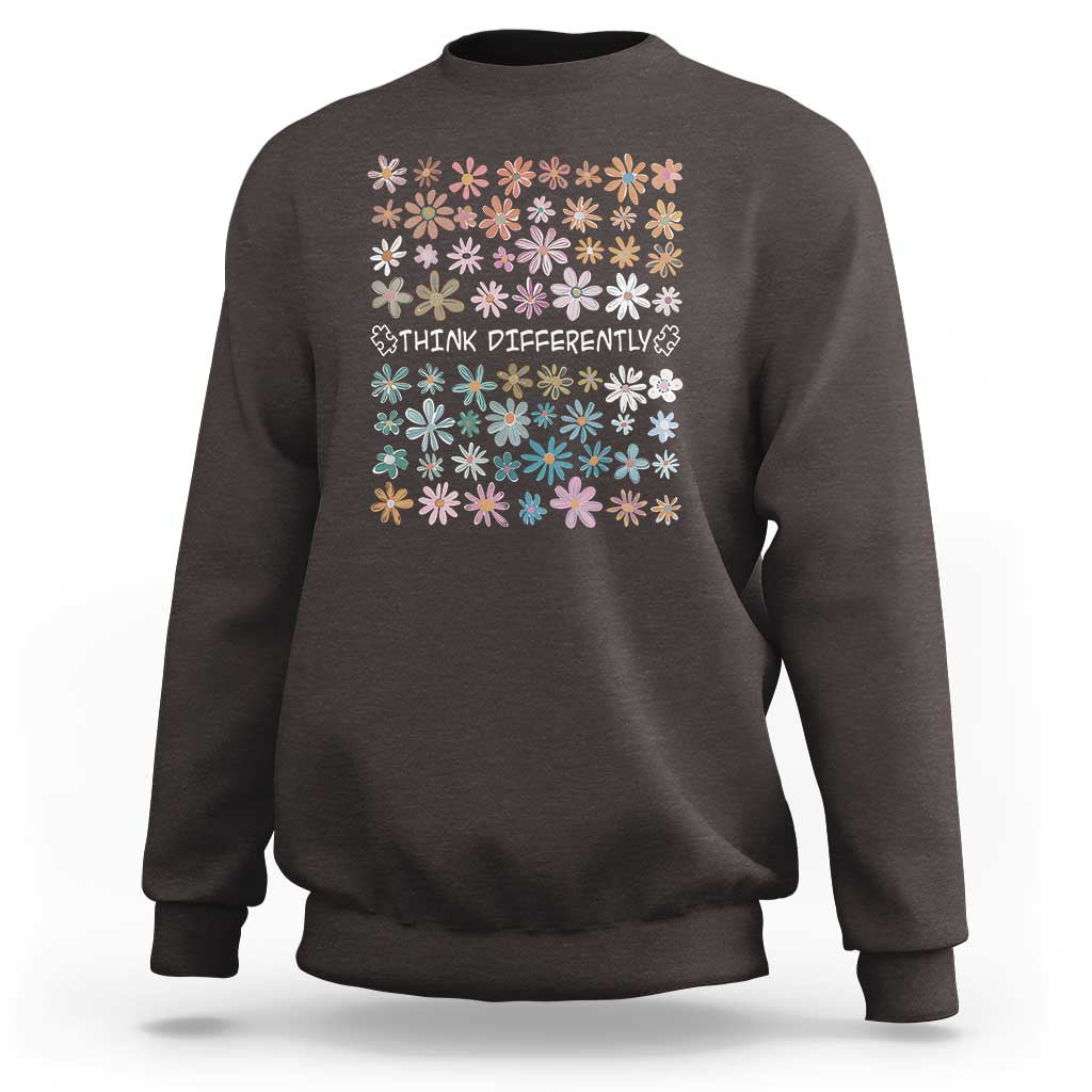 Autism Awareness Sweatshirt Think Differently Neurodiversity Sped Teacher