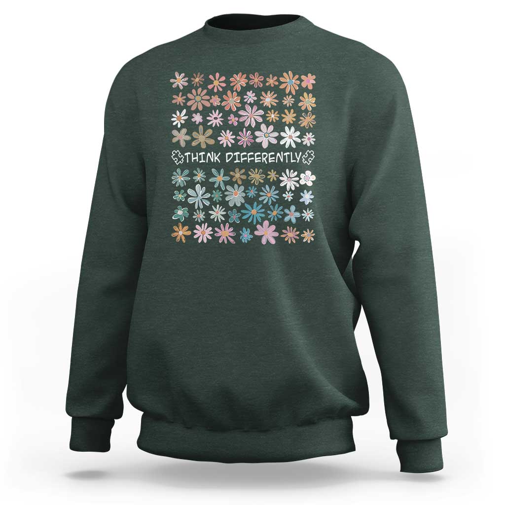 Autism Awareness Sweatshirt Think Differently Neurodiversity Sped Teacher