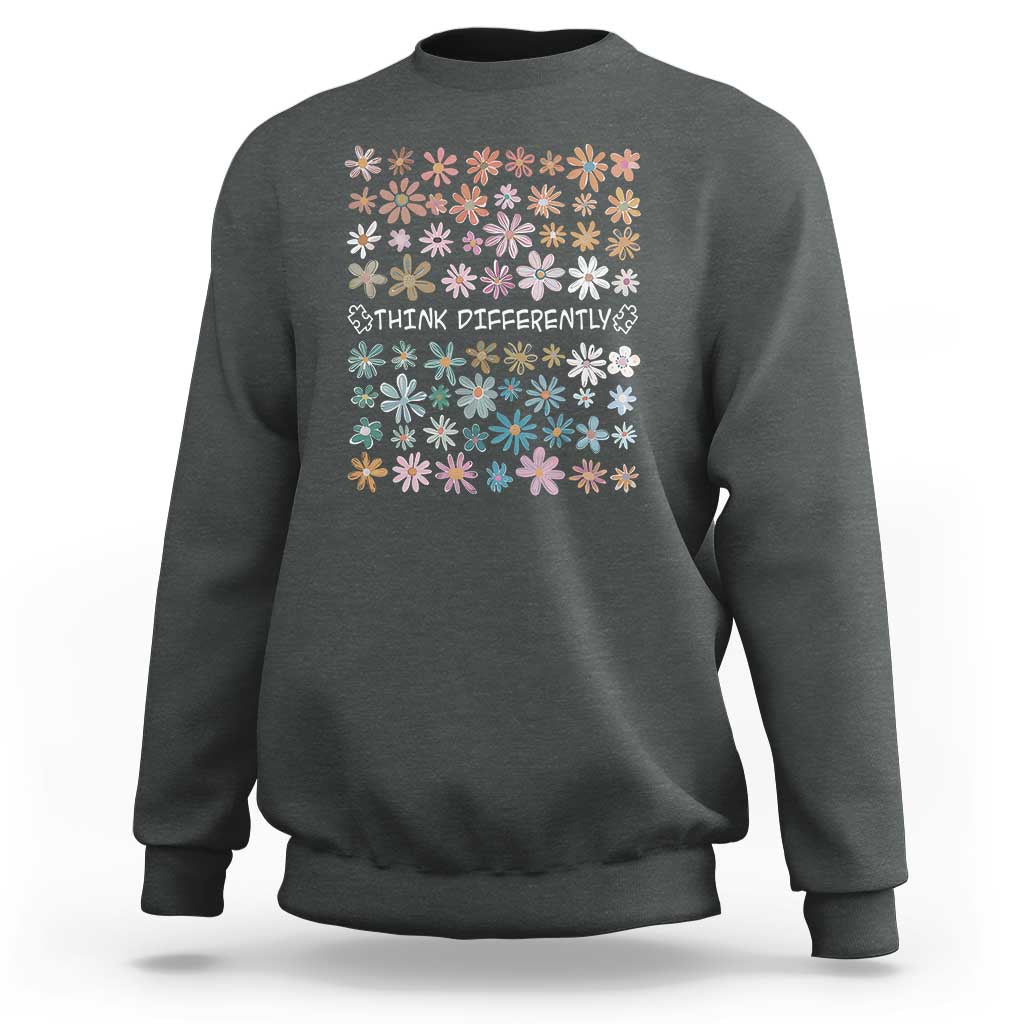 Autism Awareness Sweatshirt Think Differently Neurodiversity Sped Teacher