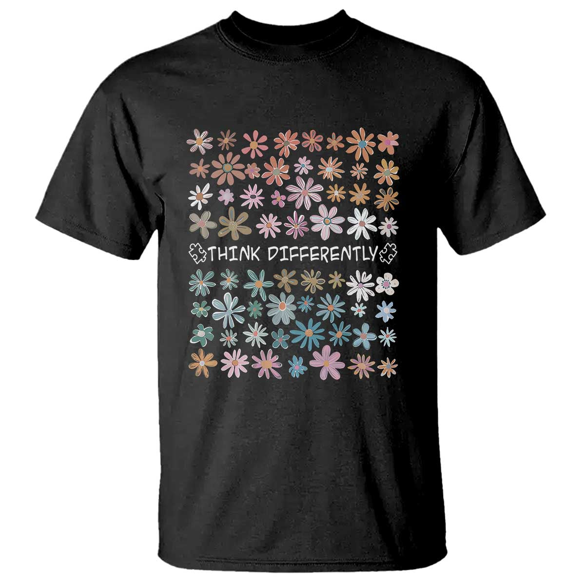 Autism Awareness T Shirt Think Differently Neurodiversity Sped Teacher