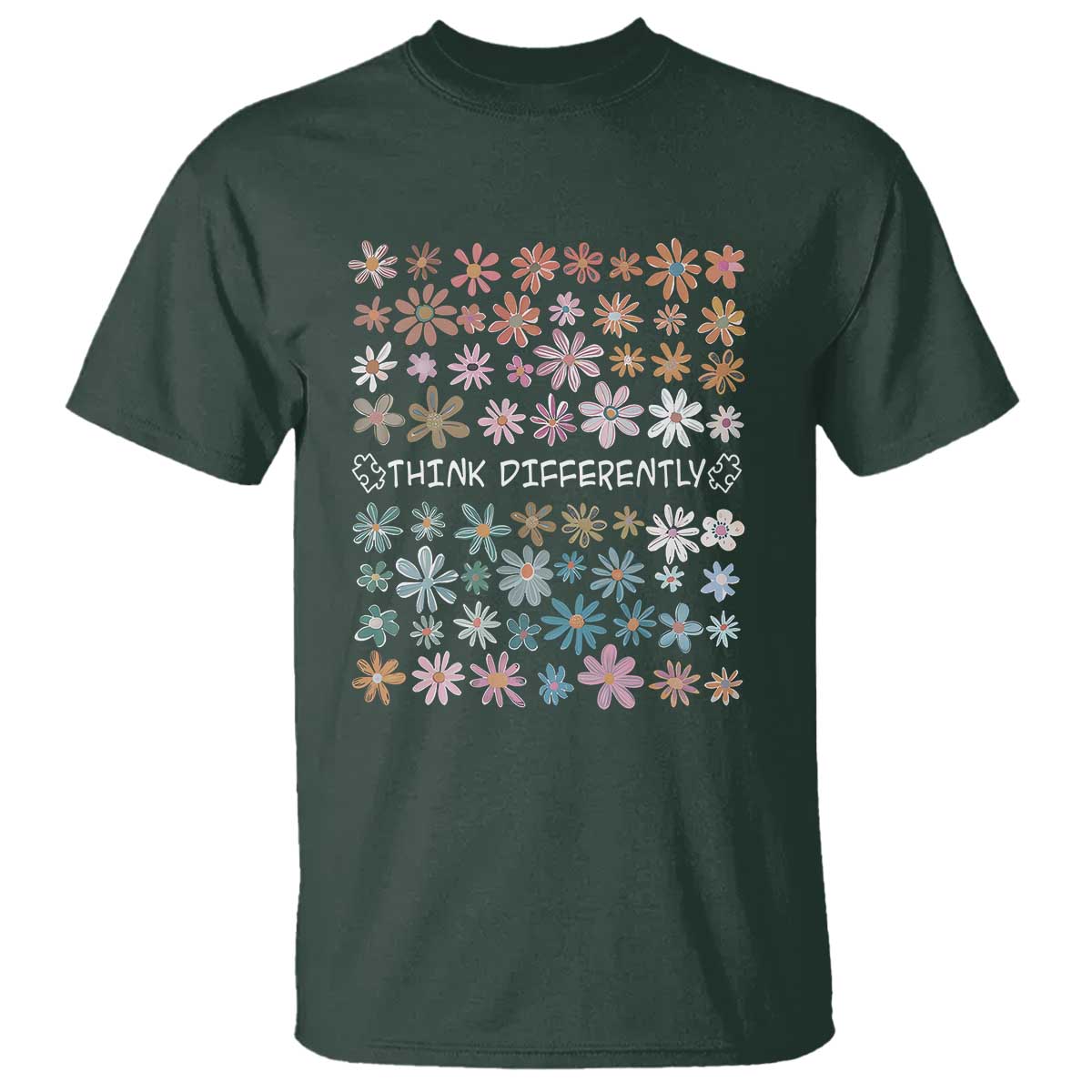Autism Awareness T Shirt Think Differently Neurodiversity Sped Teacher