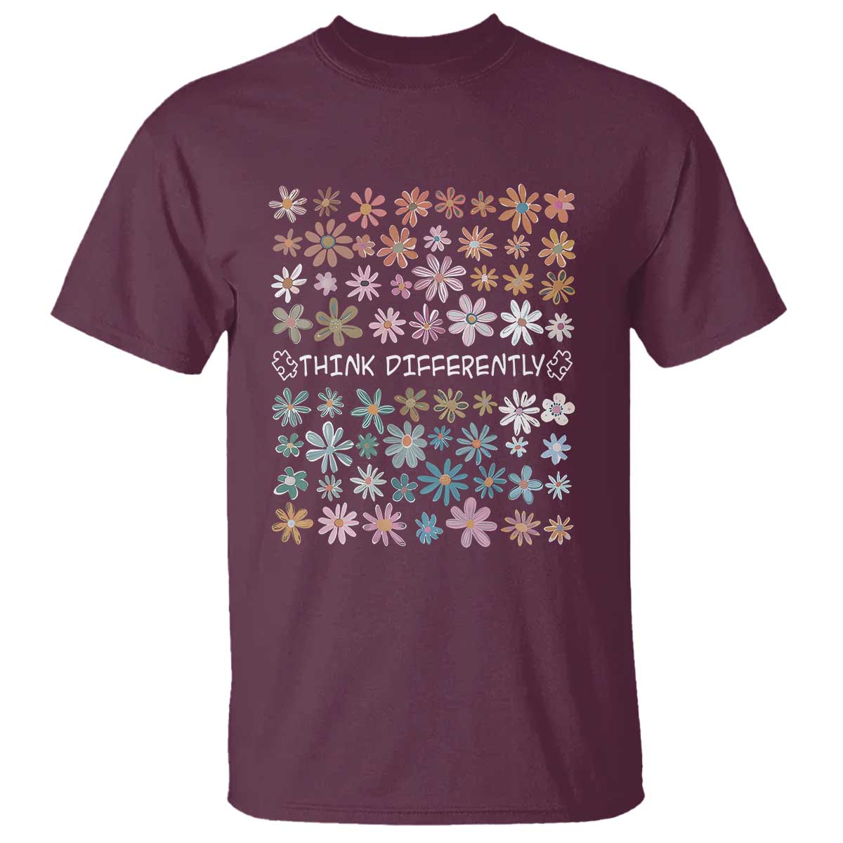 Autism Awareness T Shirt Think Differently Neurodiversity Sped Teacher