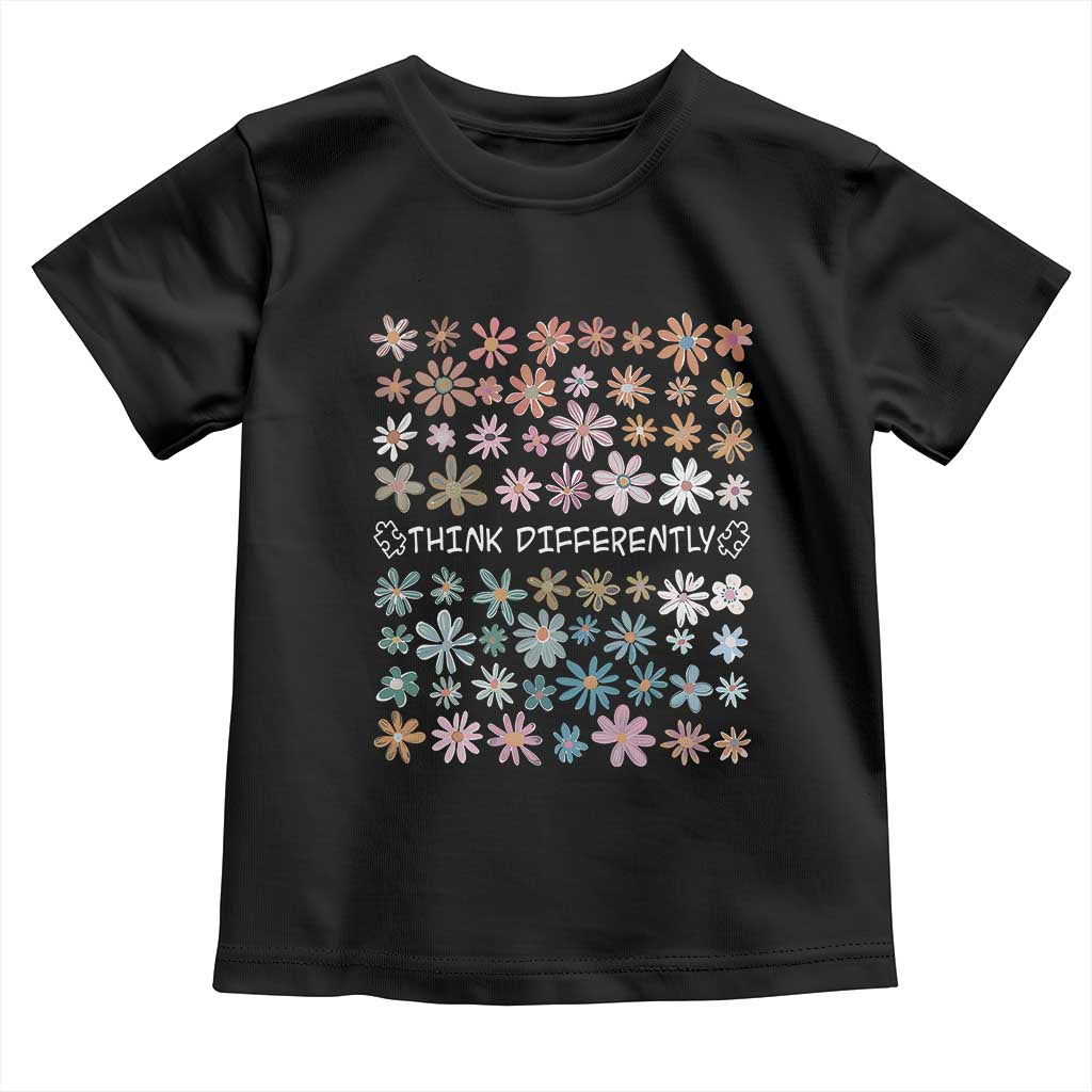 Autism Awareness Toddler T Shirt Think Differently Neurodiversity Sped Teacher